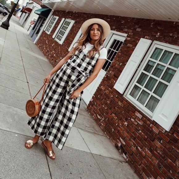 Anthropologie Pants - Anthropologie if by sea gingham jumpsuit